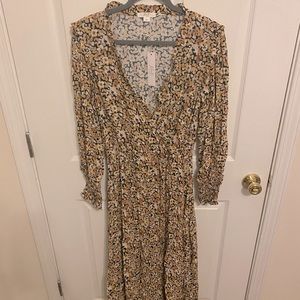 Monte Floral ruffle detail maxi dress